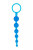 Синяя анальная цепочка DRAGONZ TALE ANAL - 20 см.