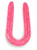 Розовый двухсторонний гелевый фаллоимитатор - 49 см.
